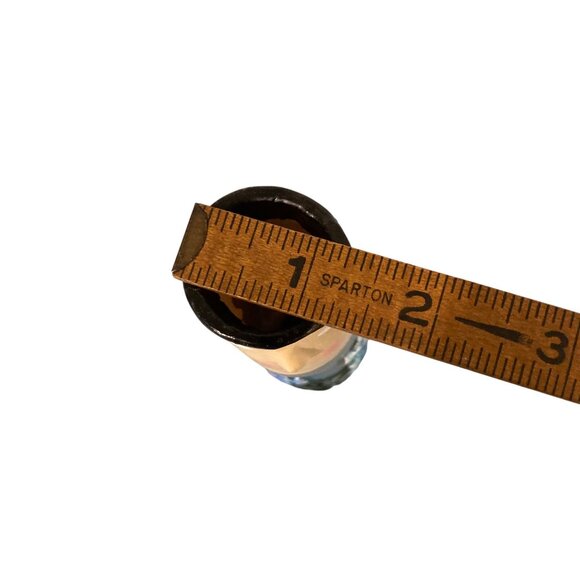 Blue Floral Lady Face Bud Vase - Picture 6 of 6